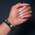 Silver Bamboo Chunky Bangle