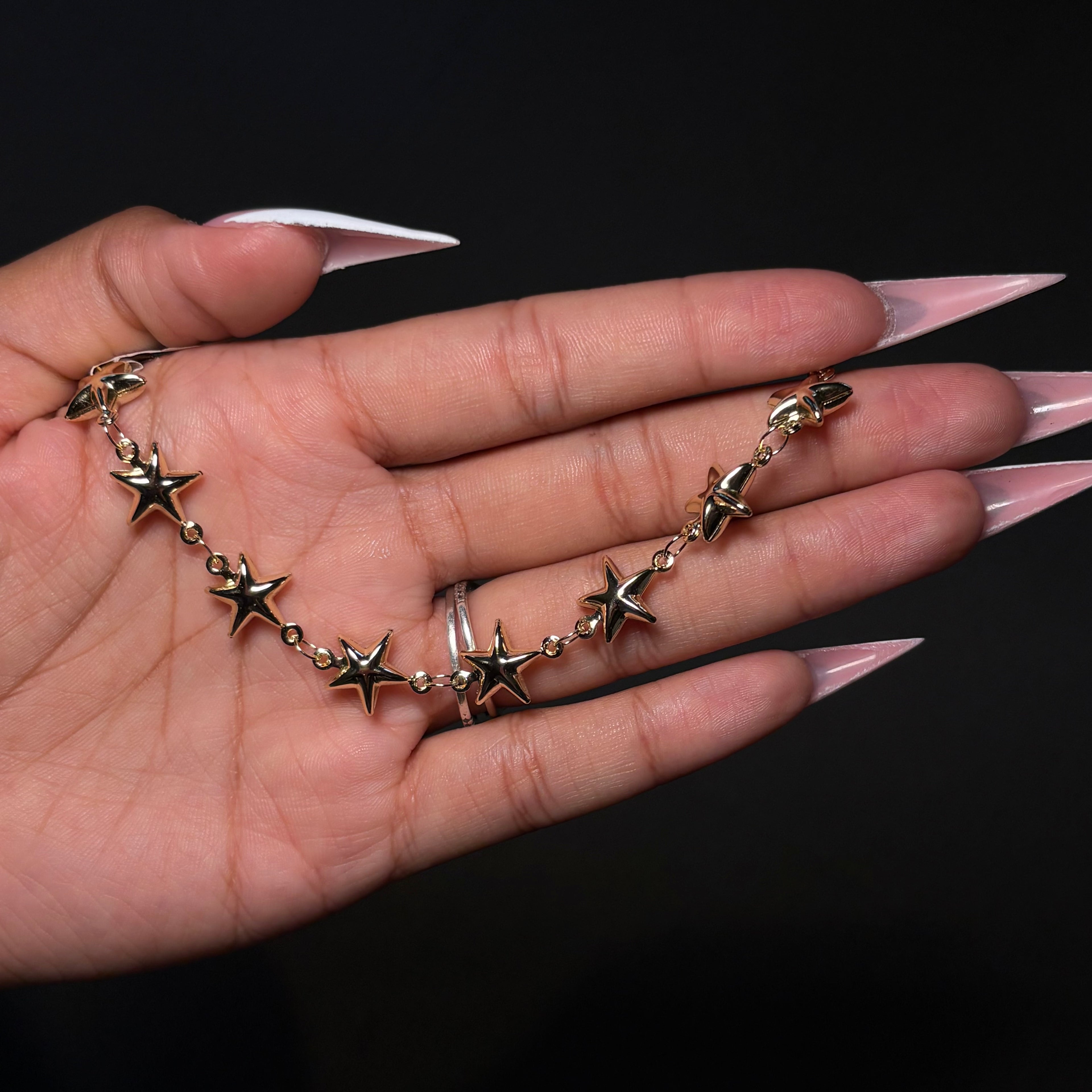 Gold 5 Star! Tennis Bracelet