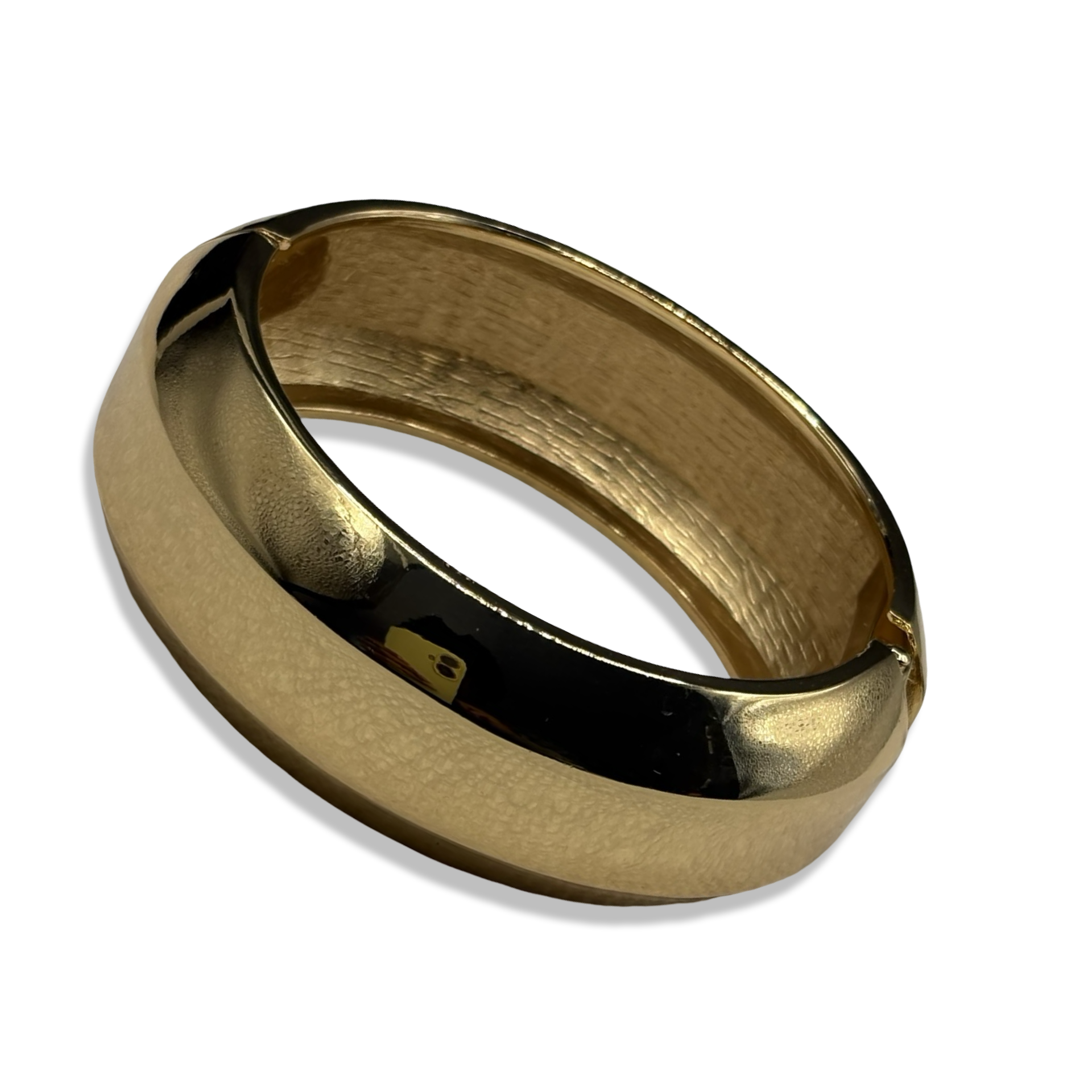 Gold Soleil Basic Chunky Bangle