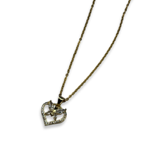 Load image into Gallery viewer, Gold Mariposita Heart Diamond Dainty Necklace
