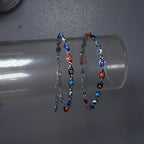 Silver & Rainbow Mal de Ojo Tennis Bracelet