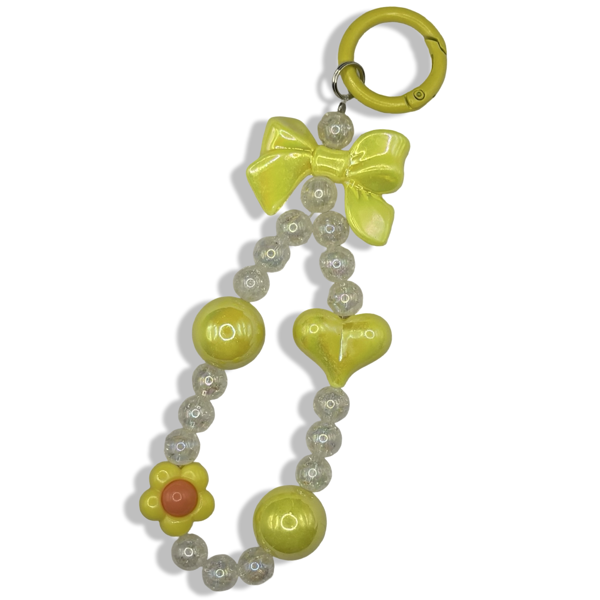 Yellow Bow Drop Purse Charm