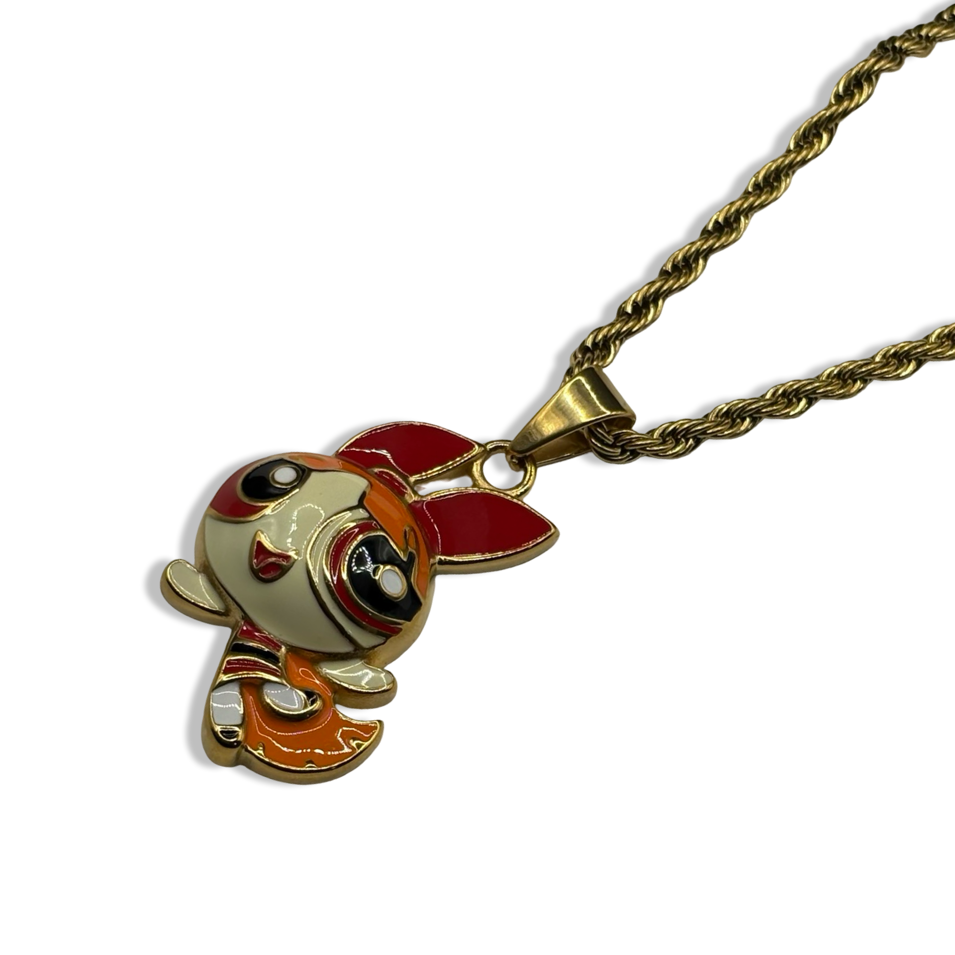 Gold Blo$$om Rope Chain Necklace