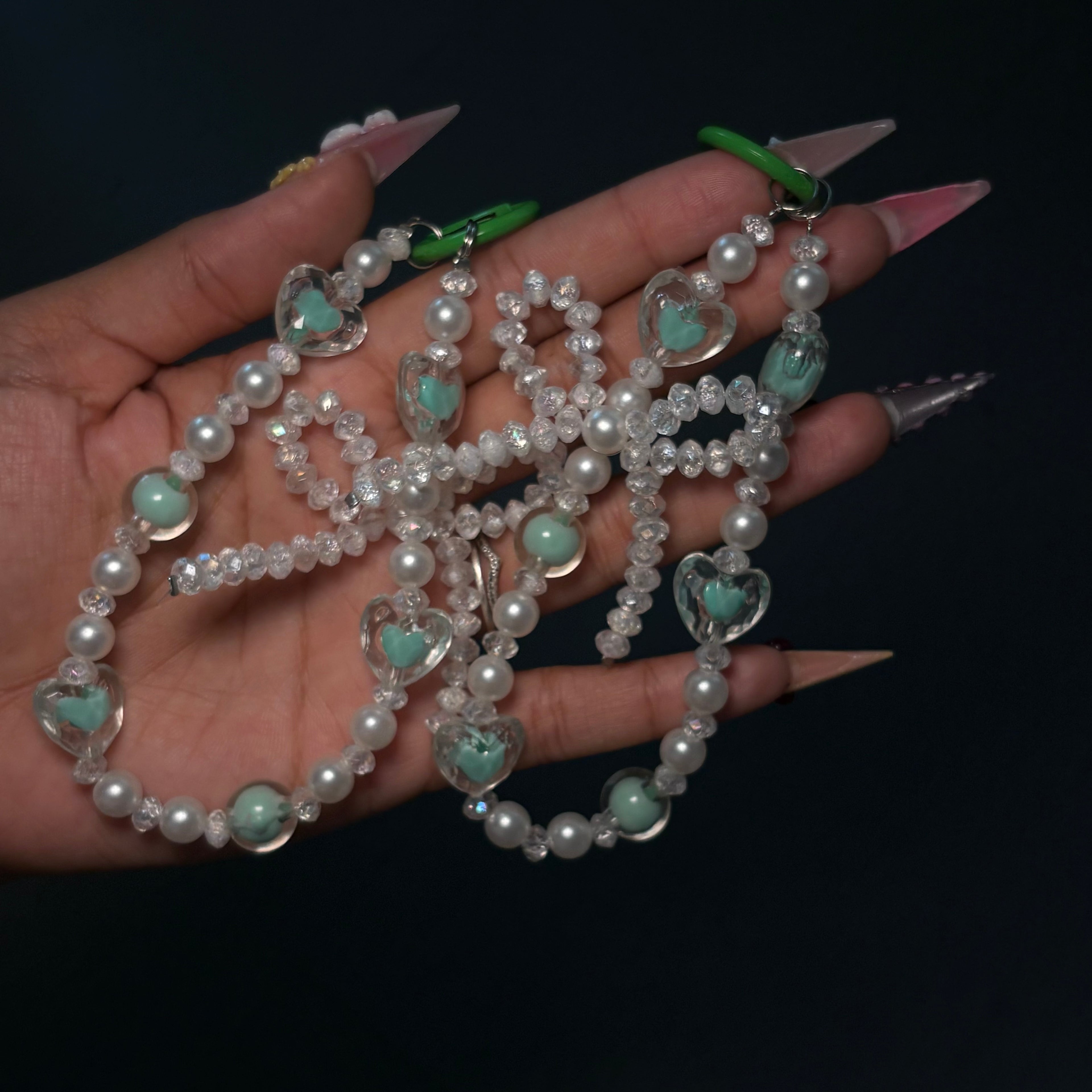 Mint Coquette Girlie Purse Charm