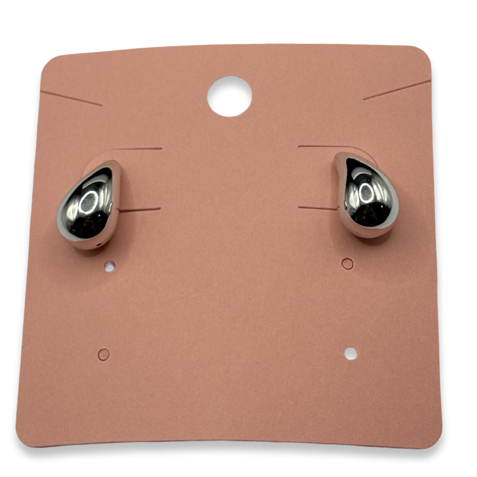 Silver Mini Blurr Stud Earrings