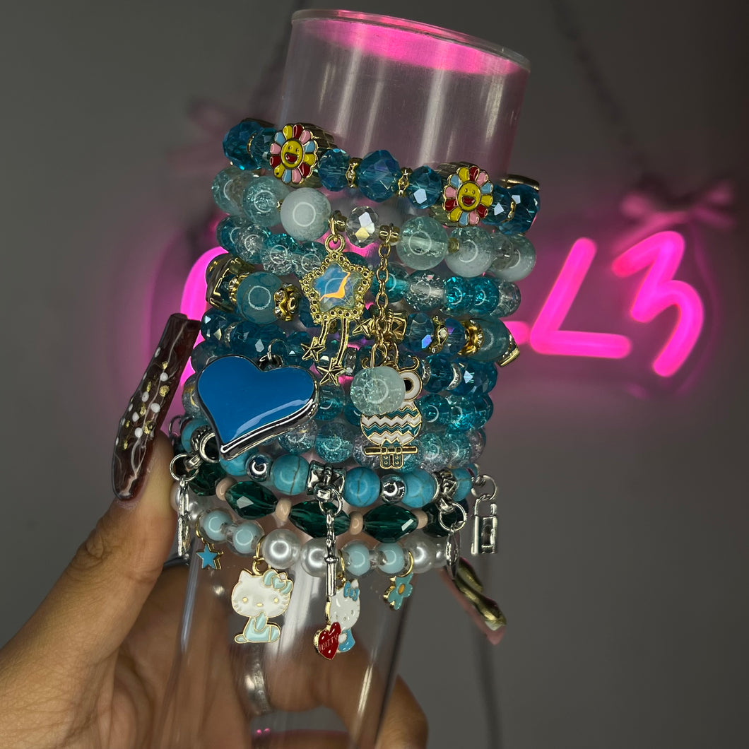 Baby Blue 10PC Mega Stack (Bracelet Bundle)