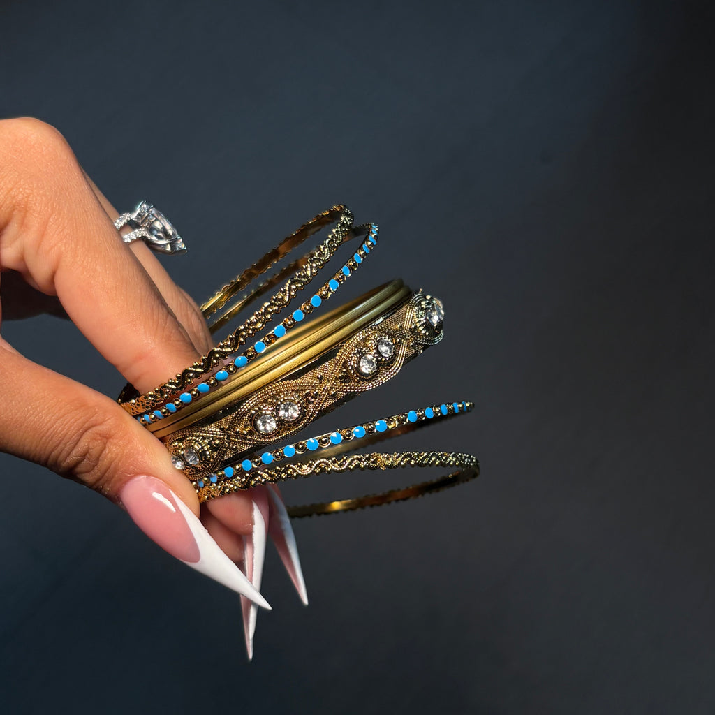 Gold Isla Bangle Stack