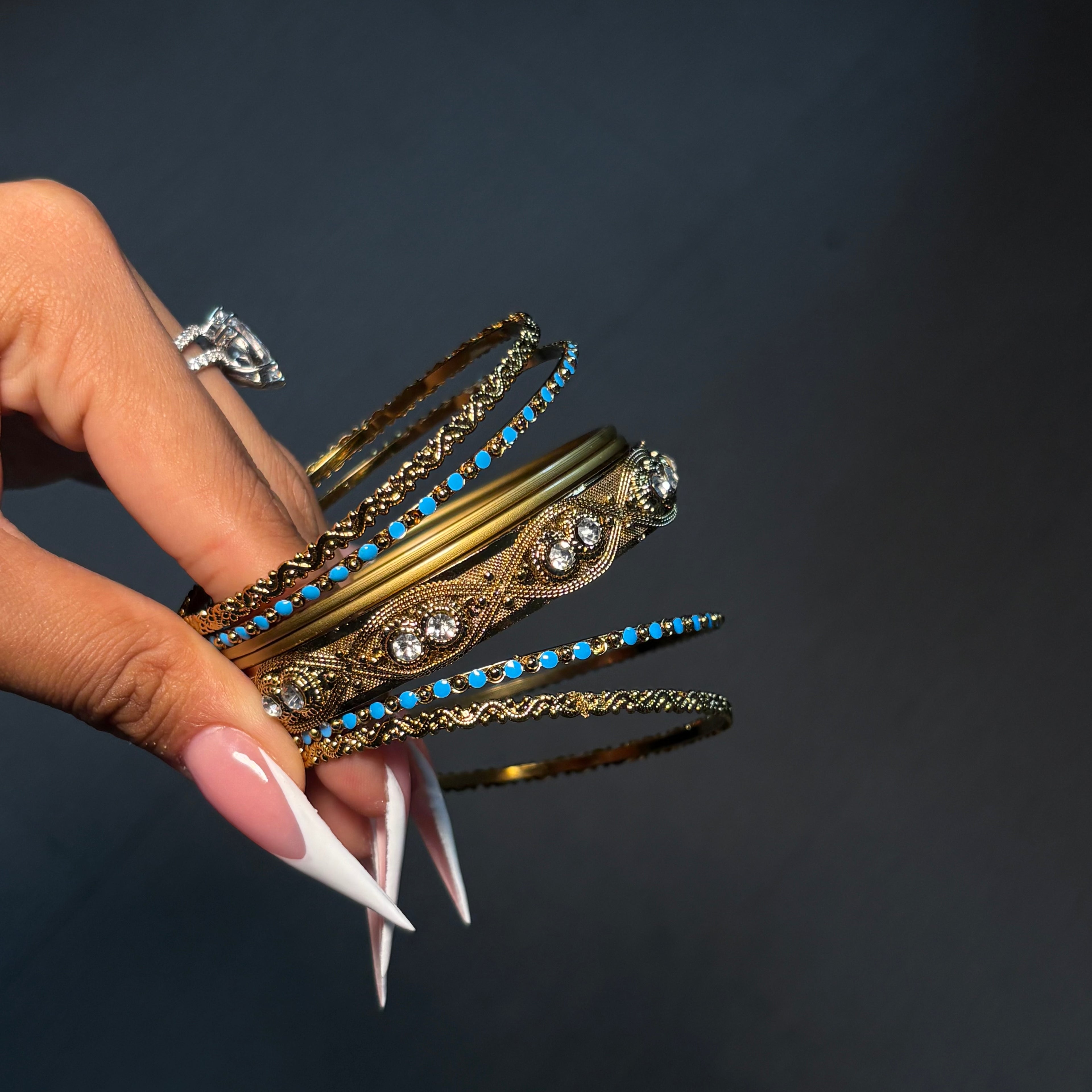 Gold Isla Bangle Stack