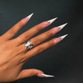 Silver Adjustable Diamond Flutter Ring