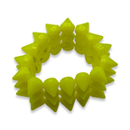 Yellow Y2K Spike Beaded Bracelet
