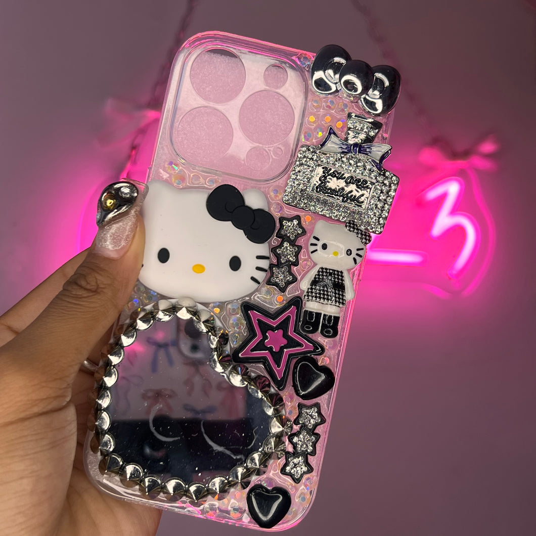 Black Y2K Baddie iPhone 16 Pro Junk Case
