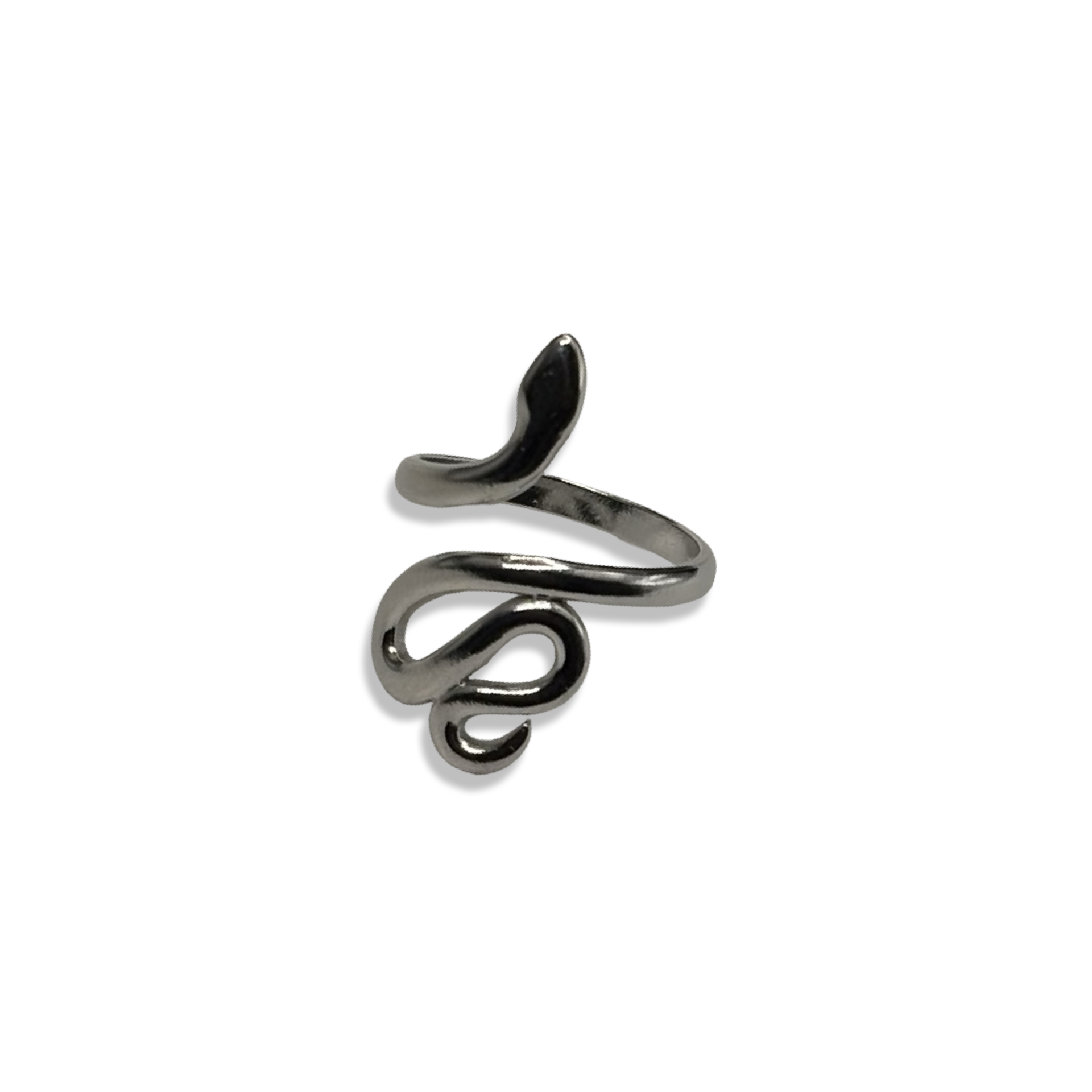 Silver Slither Adjustable Ring