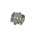Silver Flower Girlie Adjustable Ring