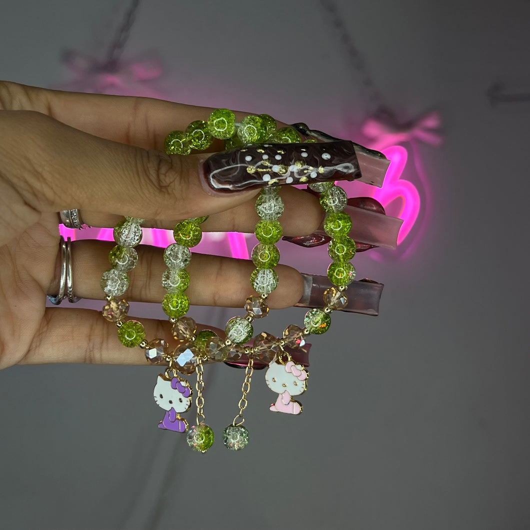 Green Girlala Beaded Bracelet