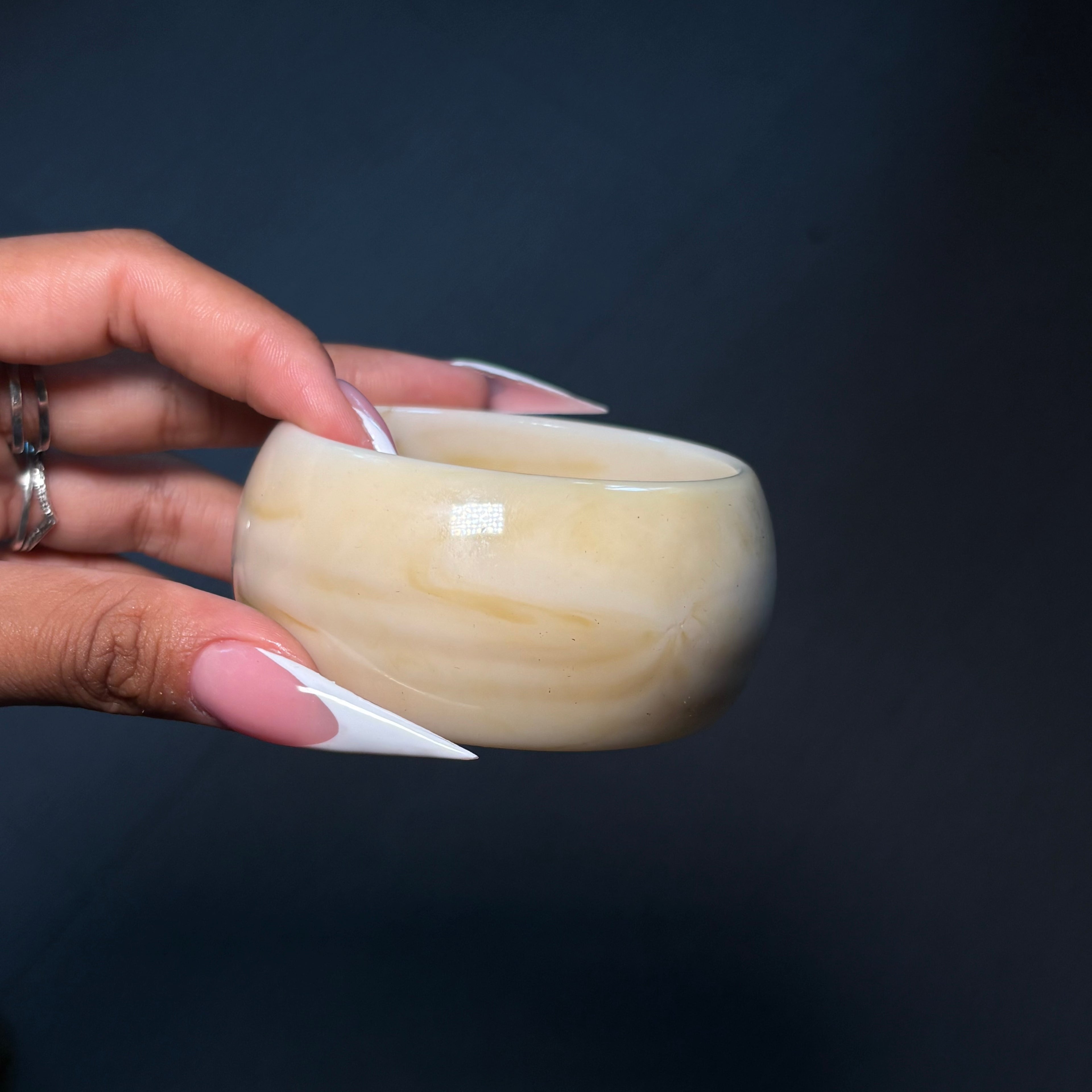 White Chunky Bangle