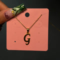 G Initial Gold Necklace