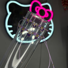 Load image into Gallery viewer, Blue n Gold  3 Butterfly Adjustable String Bracelet
