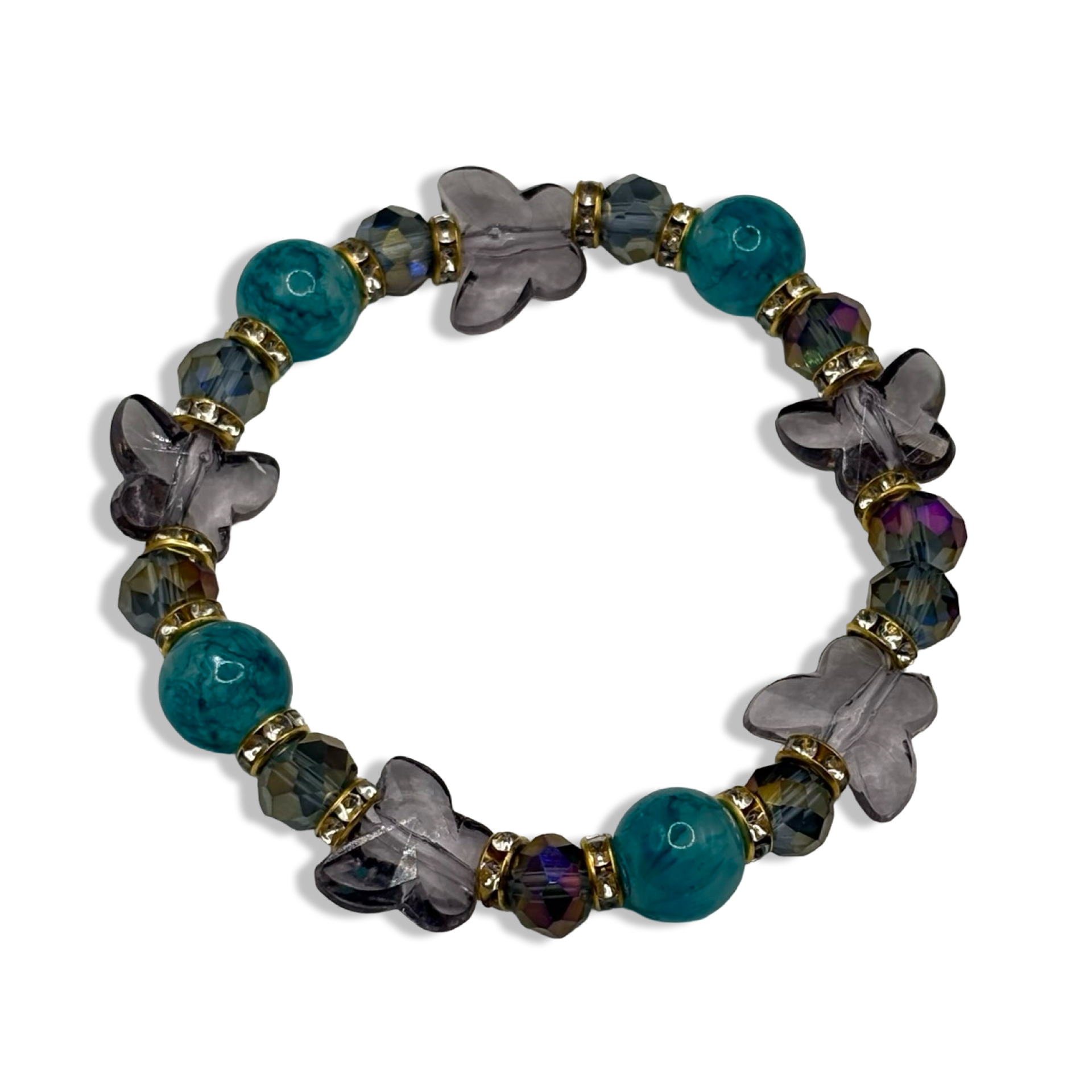 Black Mariposita Beaded Bracelet