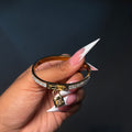 Gold Forever Love Lock Bangle