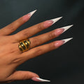 Gold Liora Shell Ring SZ 8