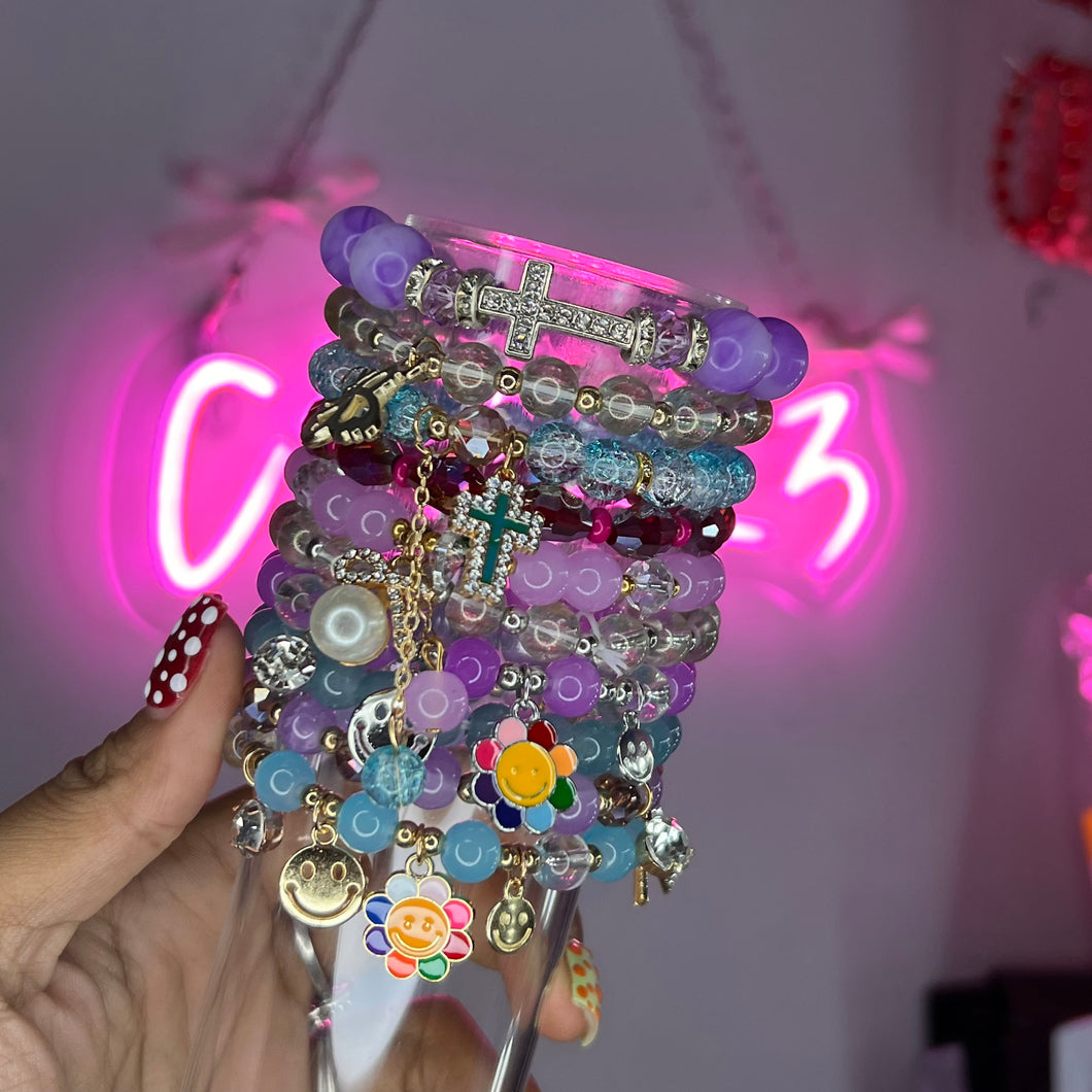Purple & Blue Mixed 10PC Mega Stack