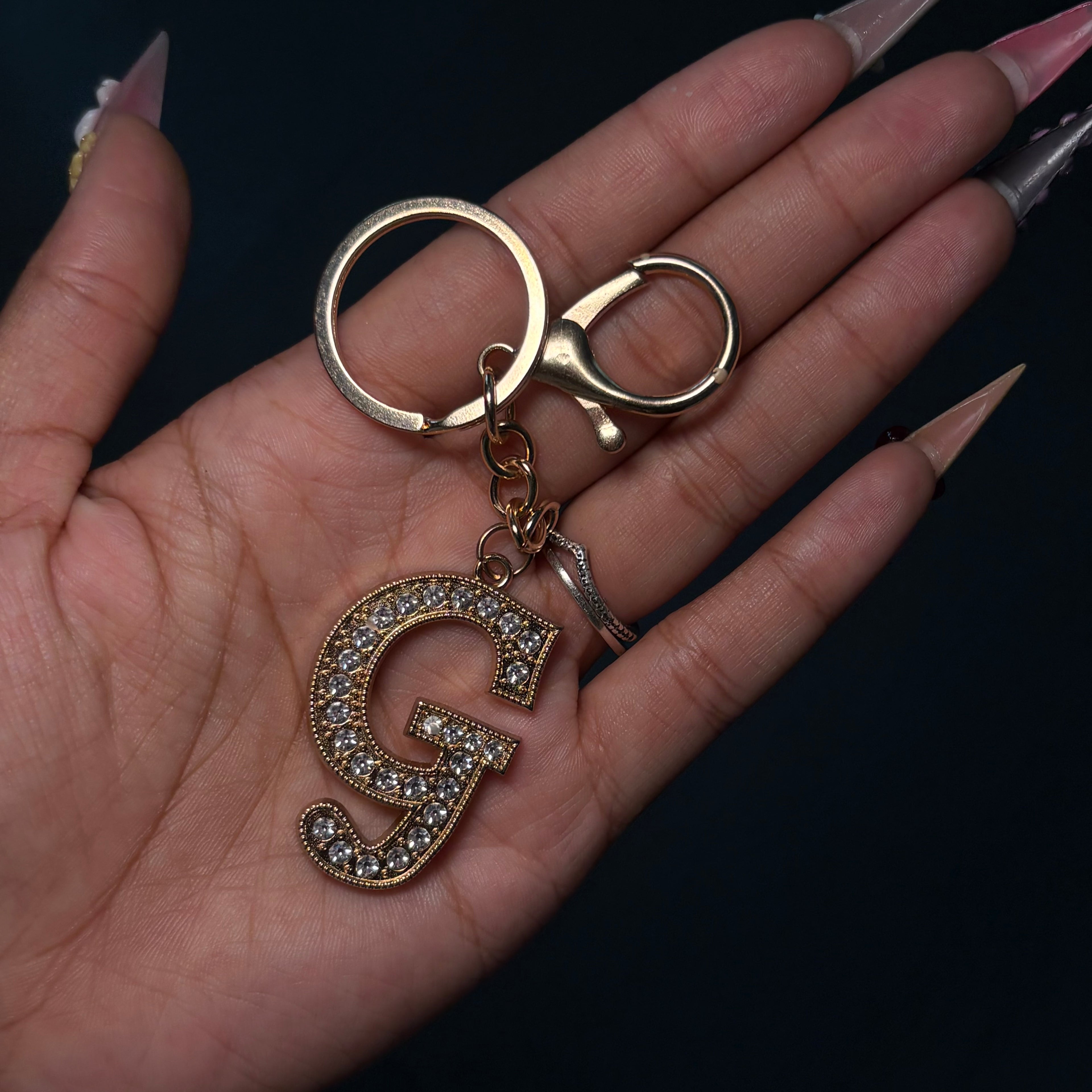 Letter G Dangle Keychain + Bagcharm