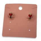 Gold Very Berry Mini Hoop Earrings