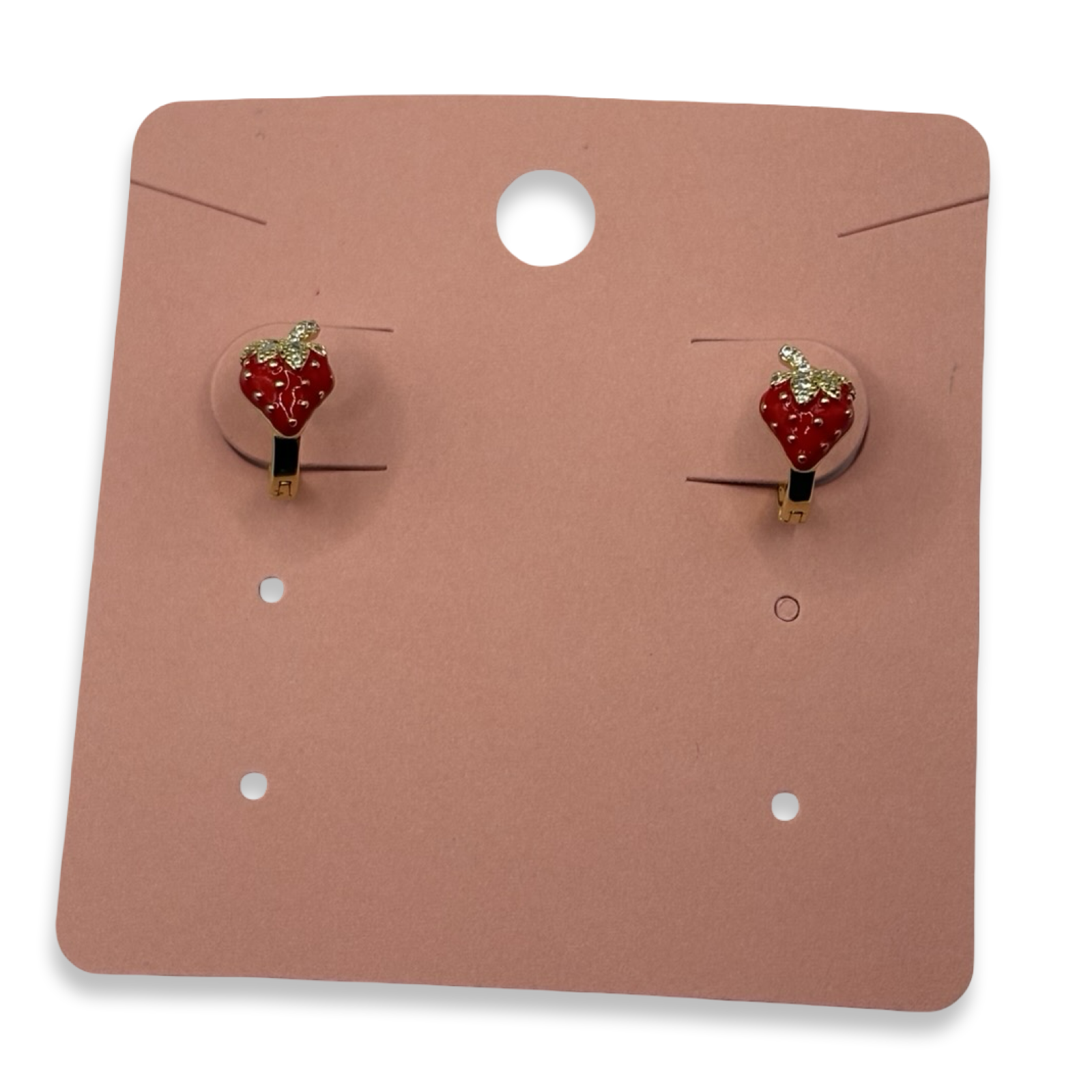 Gold Very Berry Mini Hoop Earrings