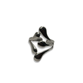 Silver Abstract Girlie Adjustable Ring