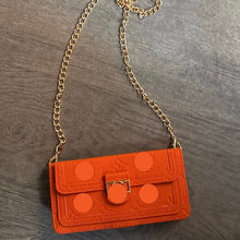 Load image into Gallery viewer, Orange Wallet/Phone Case (fits any size phone)
