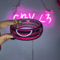 Pink & Black Stripe Boba Bangle