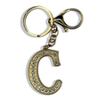 Letter C Dangle Keychain + Bagcharm