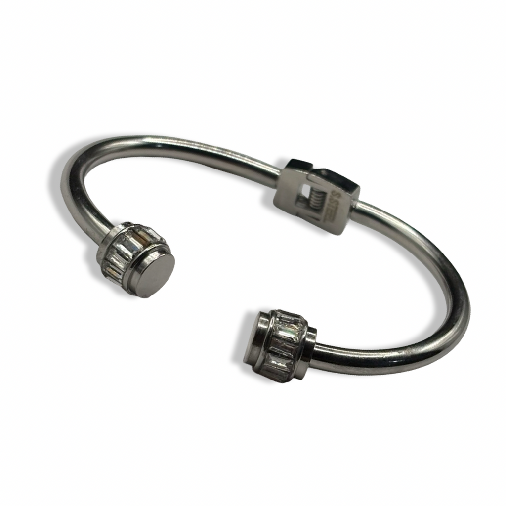 Silver Eternity Diamond Cuff