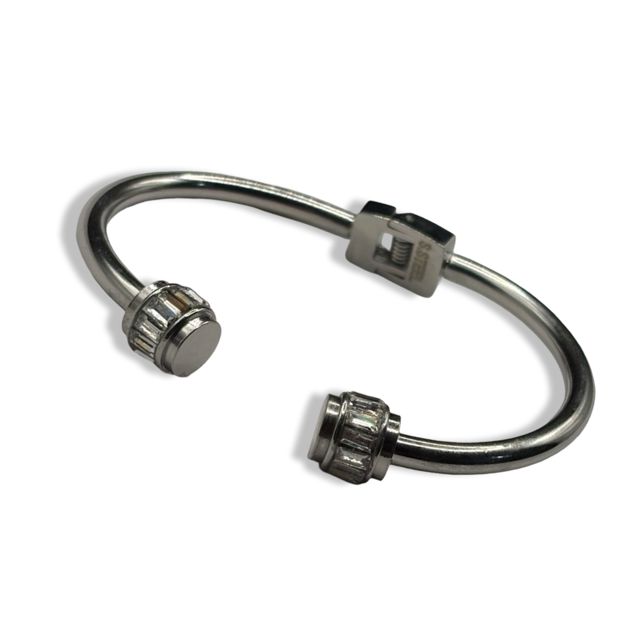 Silver Eternity Diamond Cuff