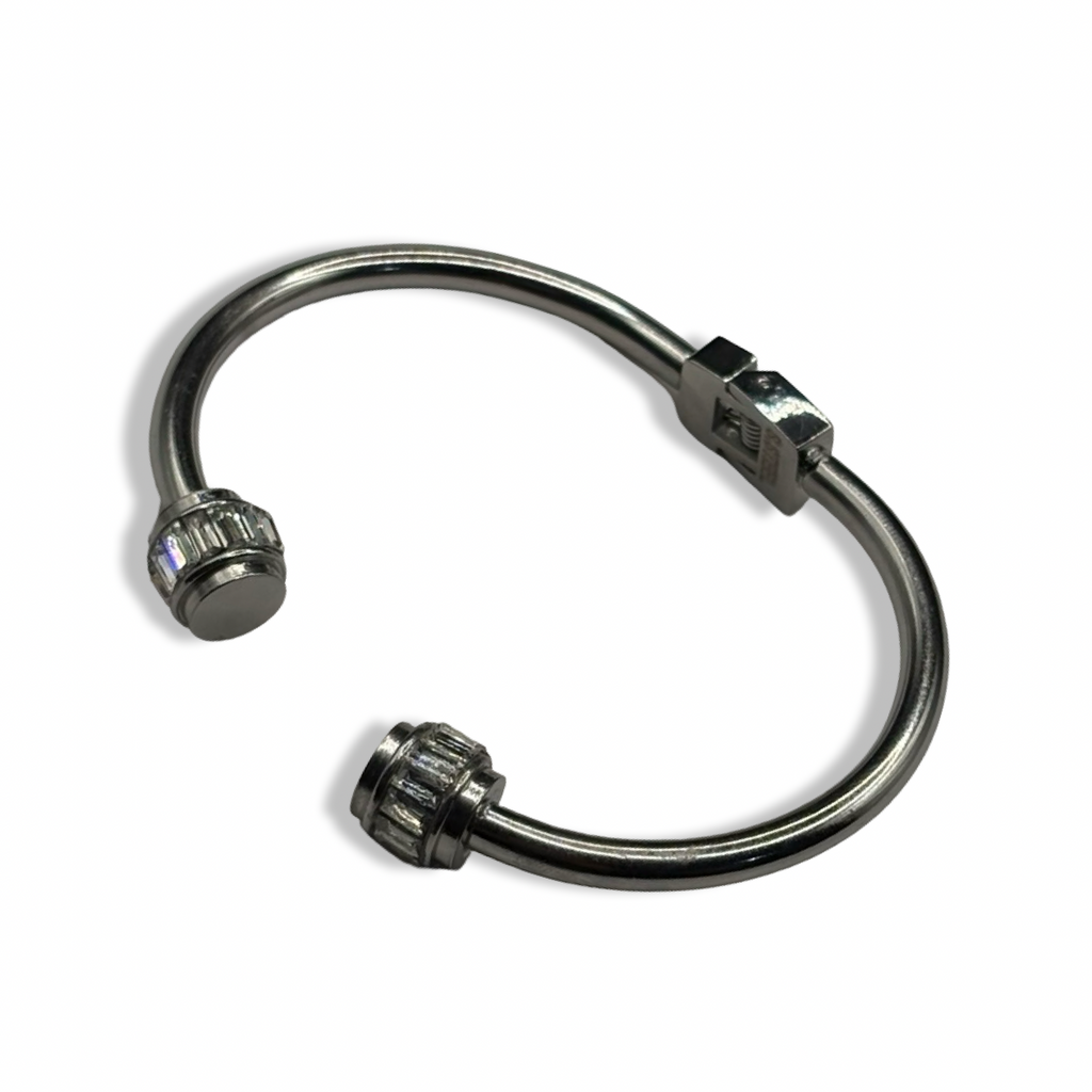 Silver Eternity Diamond Cuff