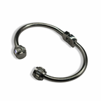 Silver Eternity Diamond Cuff